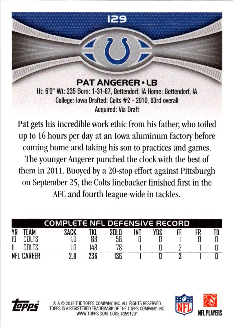 2012 Topps Pat Angerer