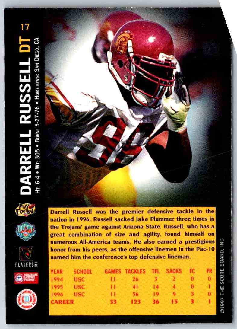 1997 Score Board Sb Darrell Russell