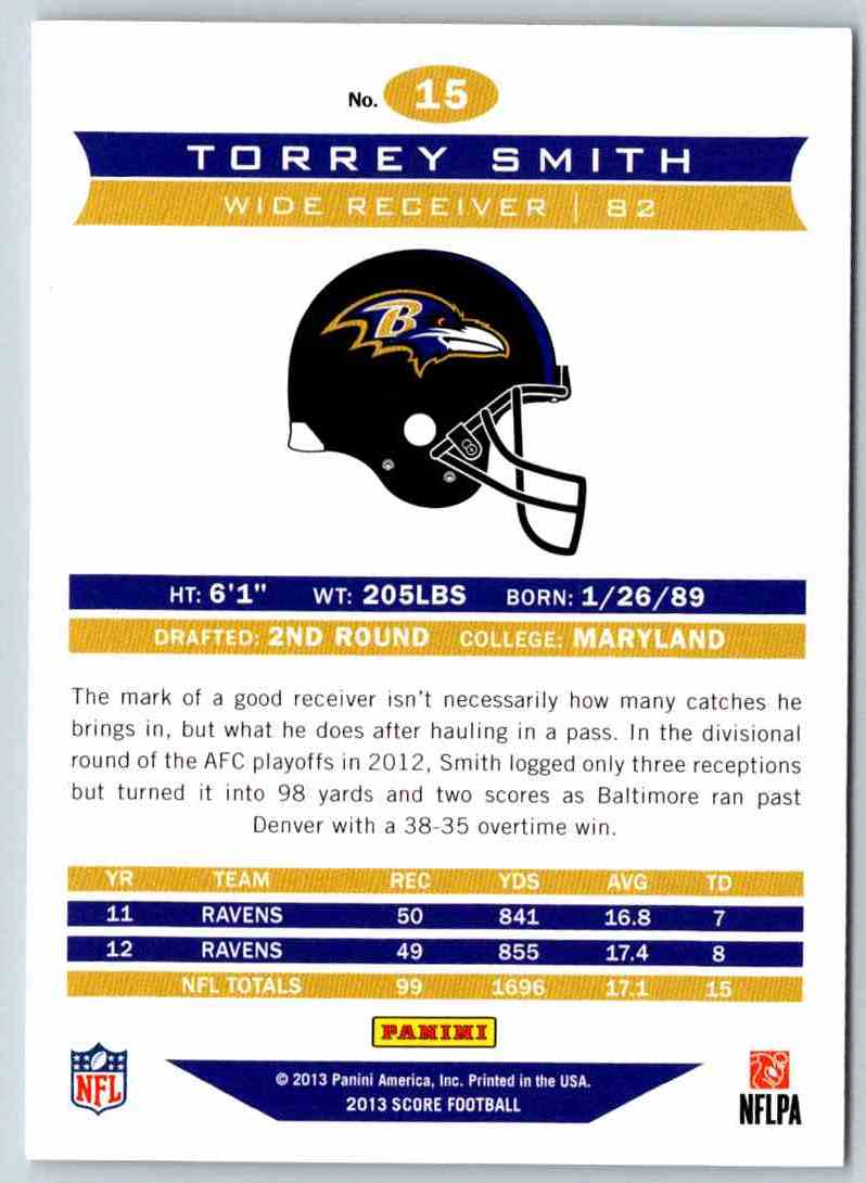 2013 Score Torrey Smith