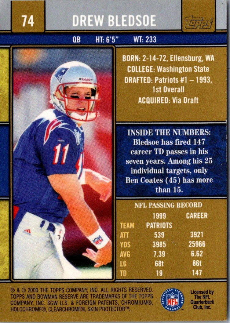 2000 Bowman Reserve Drew Bledsoe