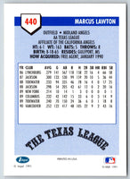1991 Line Drive AA Marcus Lawton #440