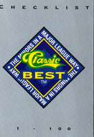 1993 Classic Best Checklist 1 #297
