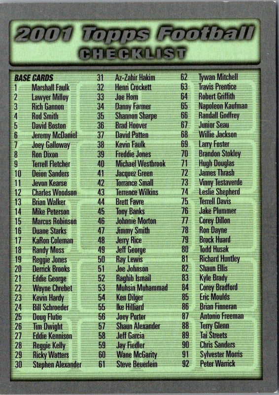 1997 Topps Checklist: 159-276 #276