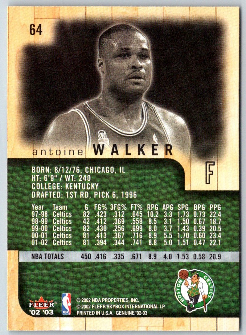 2002 Fleer Genuine Antoine Walker