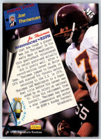 1995 Signature Rookies  Masters Of The Mic Joe Theismann #M5
