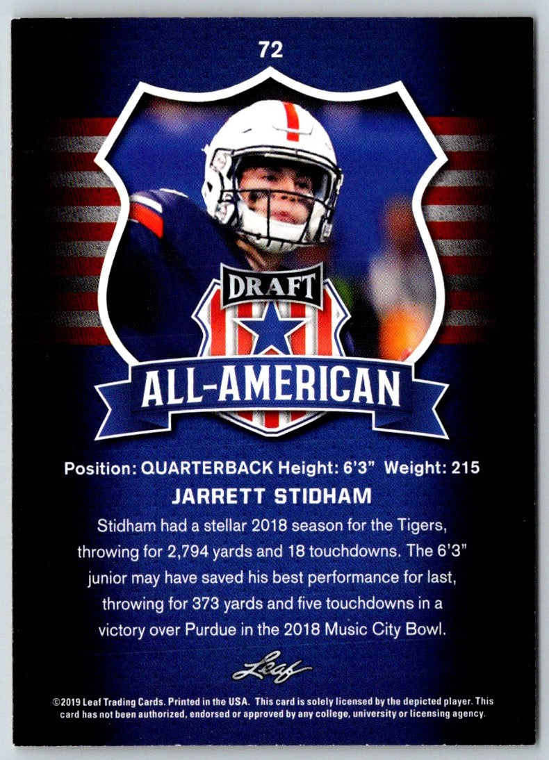 2019 Leaf Draft Jarrett Stidham