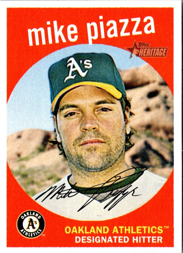 2008 Topps Heritage Mike Piazza #93