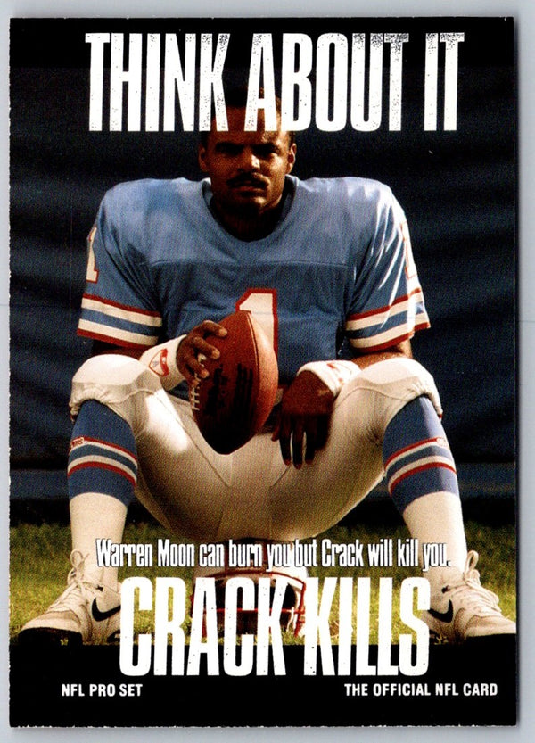 1991 Pro Set Super Bowl XXVI Binder Warren Moon #370