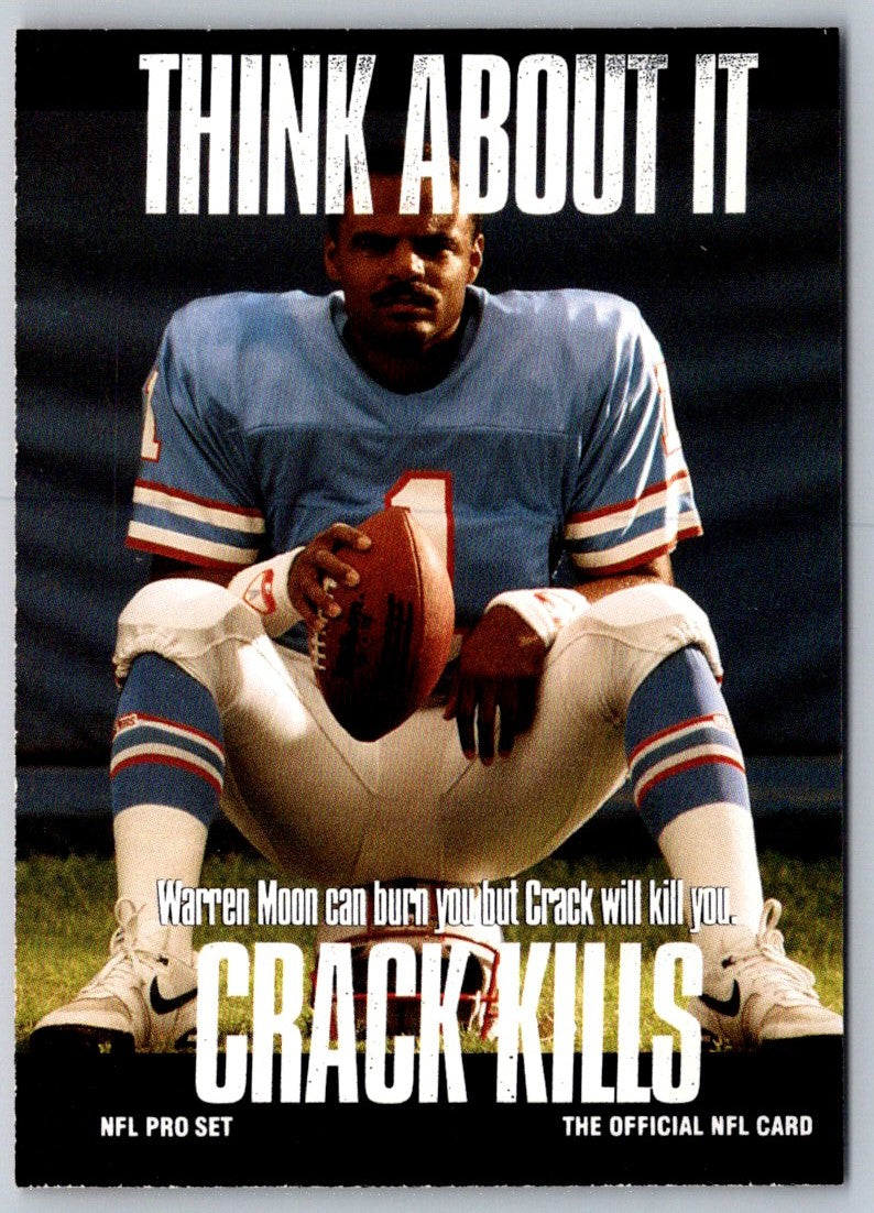 1991 Pro Set Super Bowl XXVI Binder Warren Moon