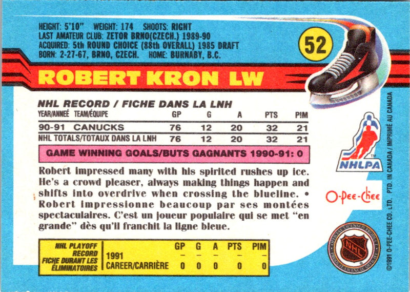 1991 O-Pee-Chee Robert Kron