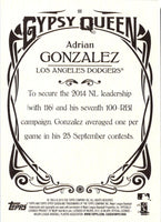 2015 Topps Gypsy Queen Adrian Gonzalez #111A
