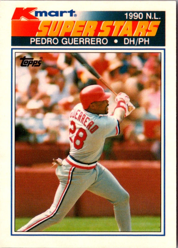 1990 Topps Kmart Super Stars Pedro Guerrero #15