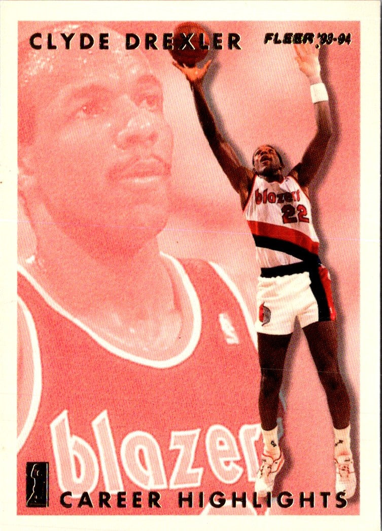 1993 Fleer Clyde Drexler Career Highlights Clyde Drexler