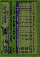 1982 Topps Greg Minton #687