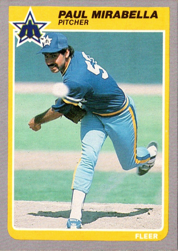 1985 Fleer Paul Mirabella #494