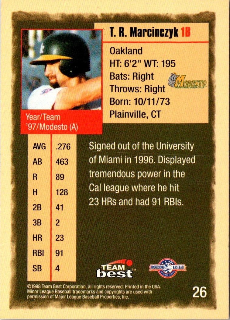 1998 Team Best T.R. Marcinczyk
