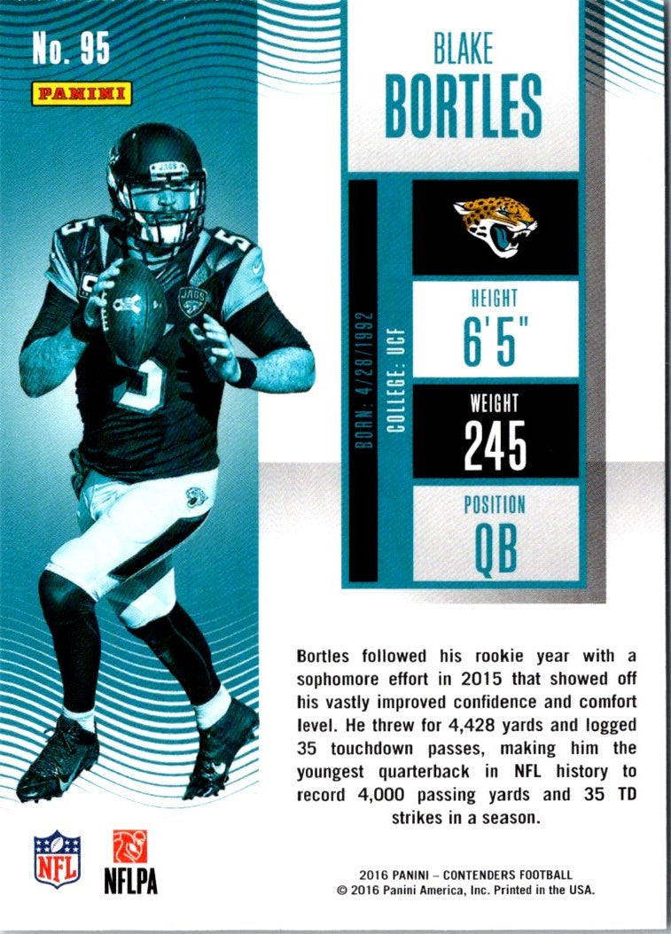 2016 Panini Contenders Blake Bortles