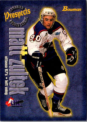 1997 Bowman CHL Matt Zultek #132