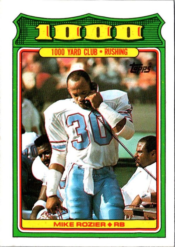 1988 Topps 1000 Yard Club Mike Rozier #10