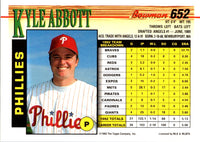 1993 Bowman Kyle Abbott #652