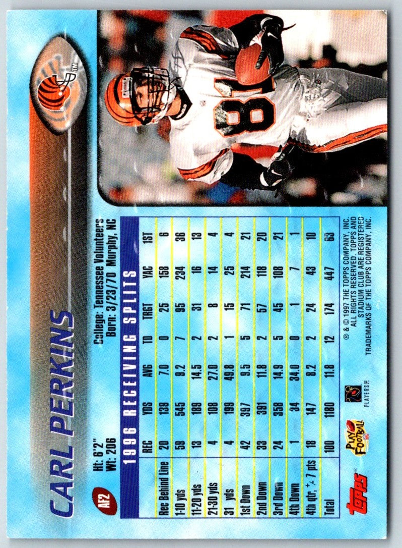 1997 Stadium Club Offensive Strikes Carl Pickens