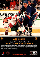 1991 Pro Set Platinum Jeff Norton #78