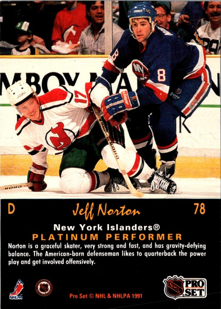 1991 Pro Set Platinum Jeff Norton