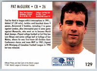 1991 Proset World League Pat McGuirk #129