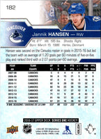 2016 Upper Deck Jannik Hansen #182