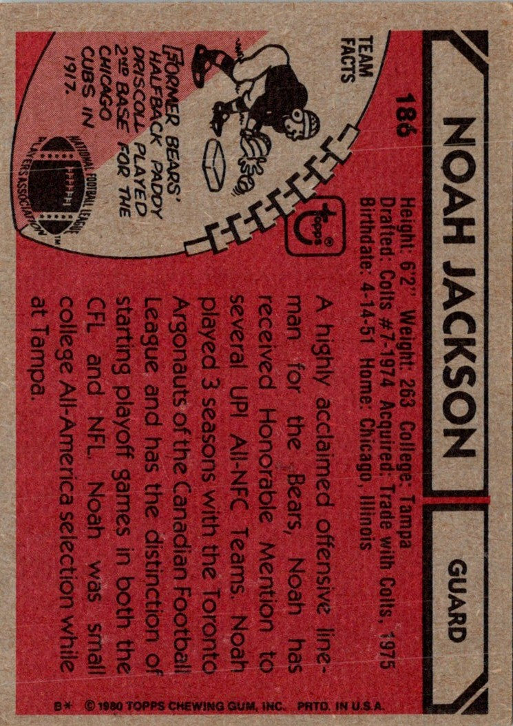 1980 Topps Noah Jackson