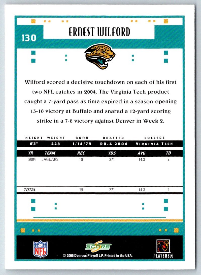 2005 Score Ernest Wilford