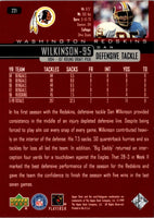 1999 Upper Deck Washington Redskins Checklist #272