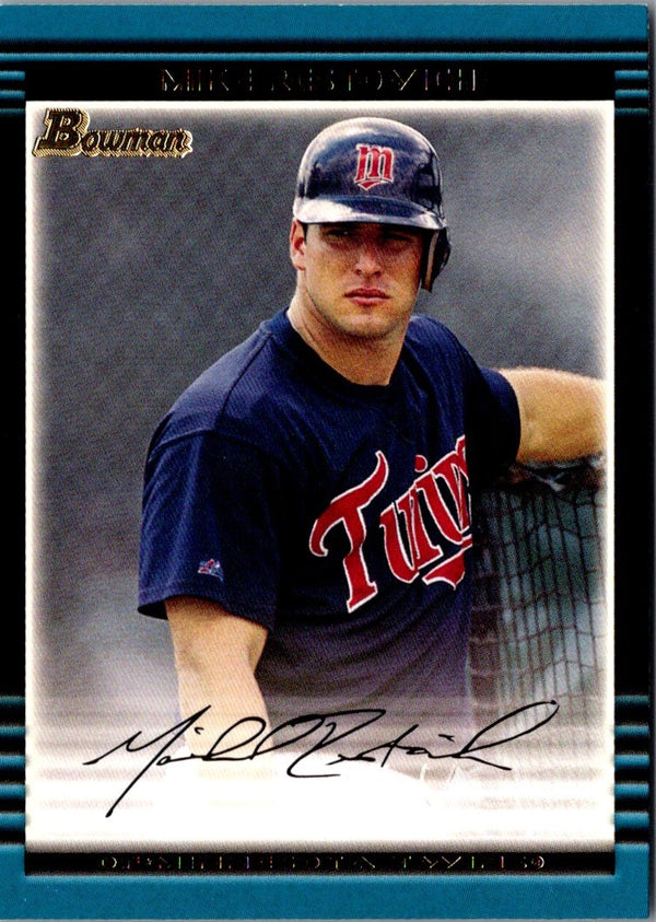 2002 Bowman Michael Restovich #302