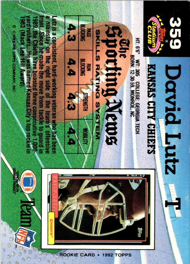 1992 Stadium Club David Lutz