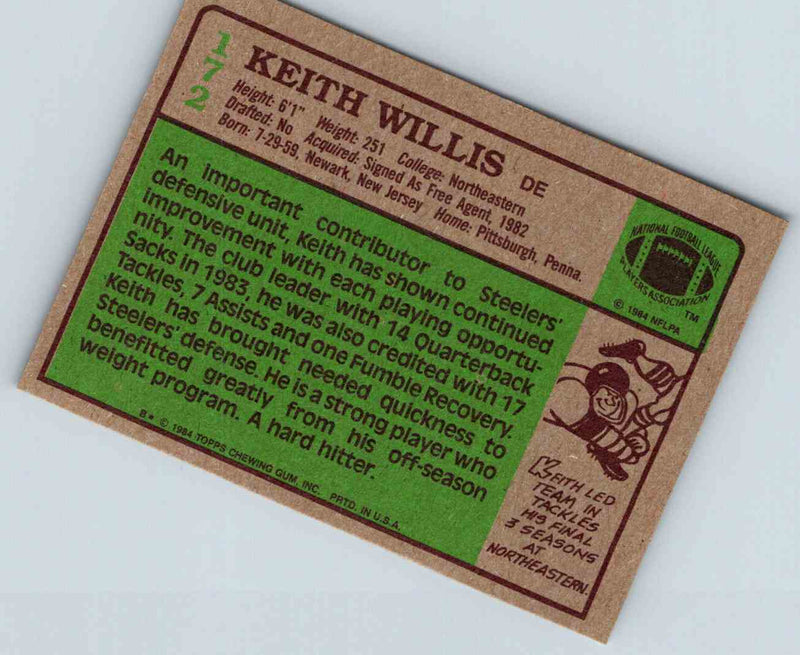 1985 Topps Keith Willis