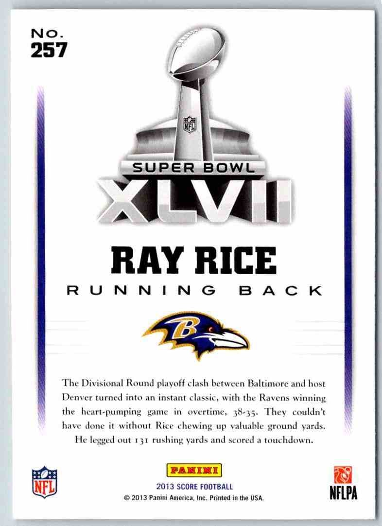 2013 Score Ray Rice