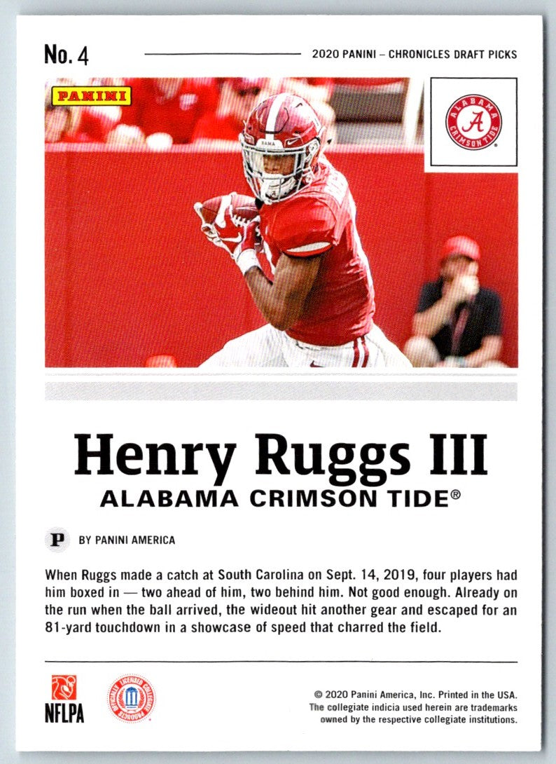 2020 Panini Chronicles Draft Picks Green Henry Ruggs III