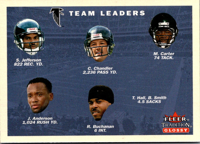 2001 Fleer Tradition Atlanta Falcons Team Leaders