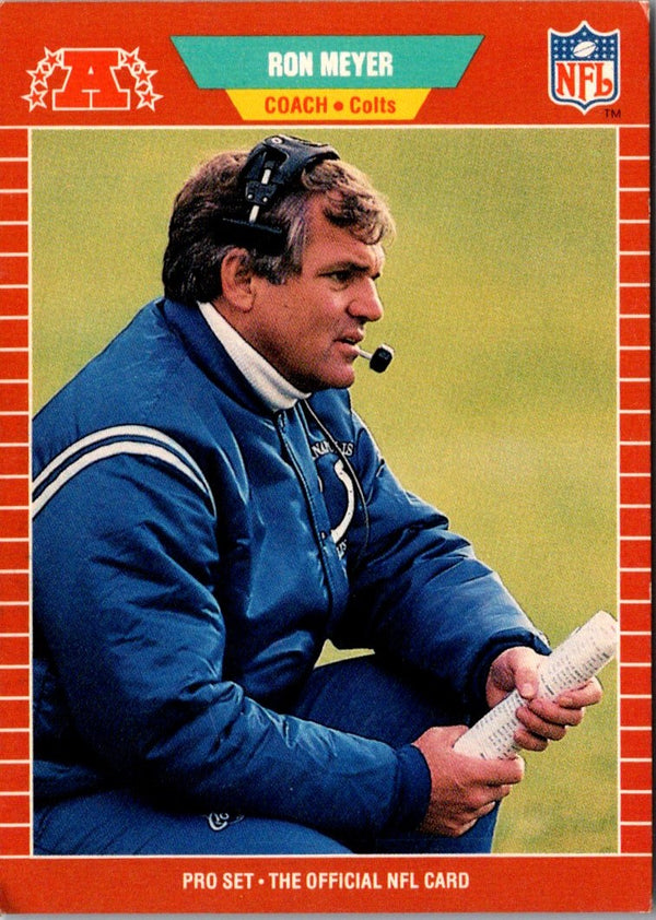 1989 Pro Set Ron Meyer #166