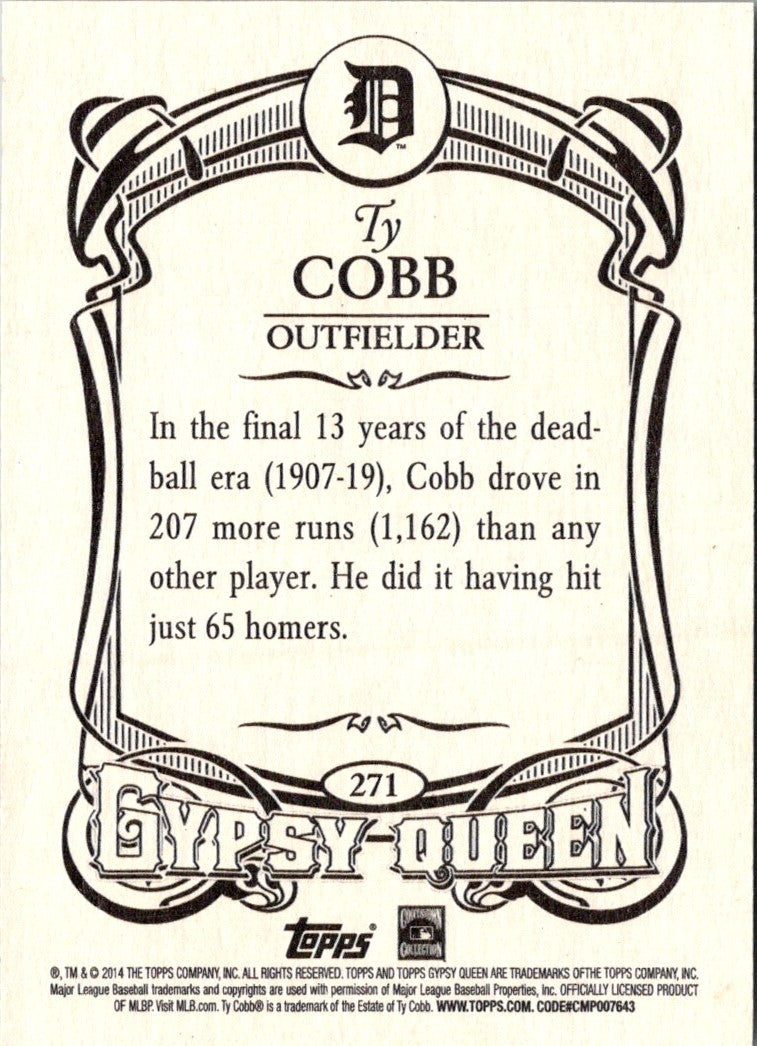 2014 Topps Gypsy Queen Ty Cobb