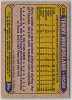 1987 Topps Terry Mulholland #536 Rookie