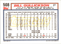 1992 Topps Bill Gullickson #508