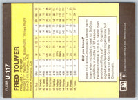 1986 Fleer Update Fred Toliver #U-117