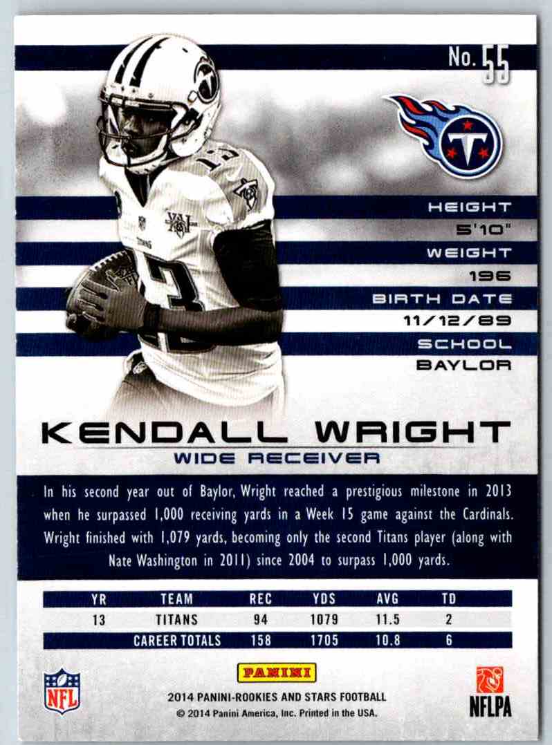 2014 Panini Rookies And Stars Kendall Wright