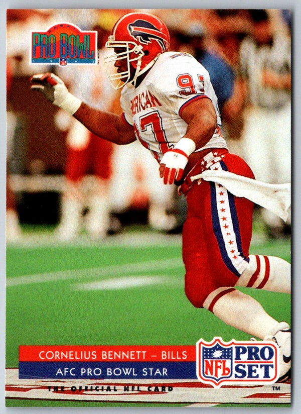 1992 Pro Set Cornelius Bennett #376