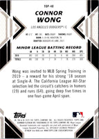 2019 Bowman Platinum Top Prospects Connor Wong #TOP-48