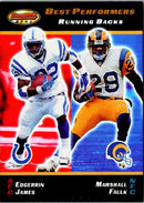 2000 Bowman's Best Edgerrin James/Marshall Faulk