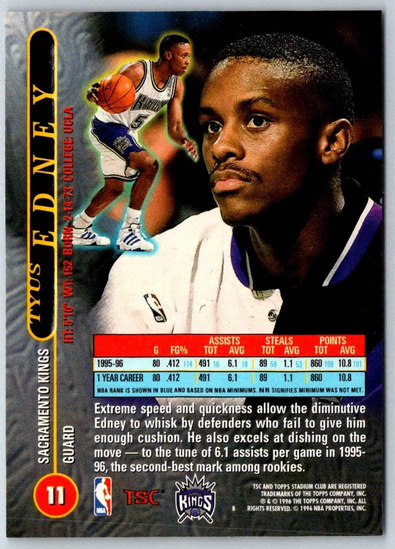 1996 Stadium Club Tyus Edney