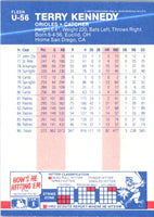 1987 Fleer Update Glossy Terry Kennedy #U-56