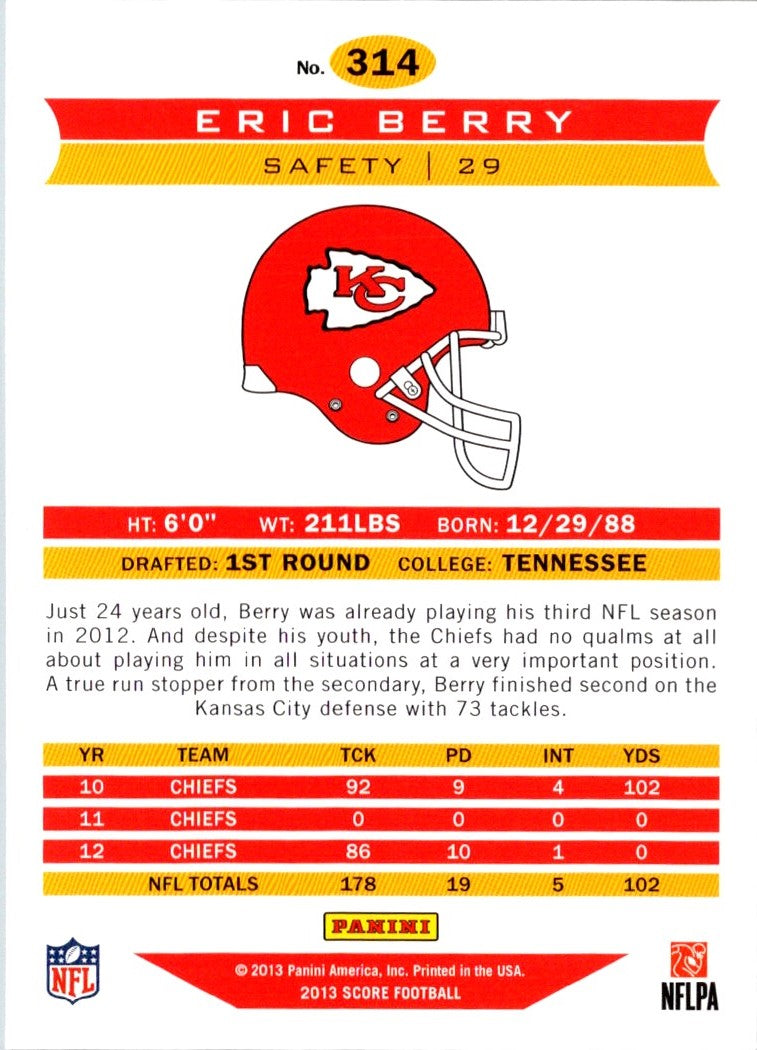 2013 Score Eric Berry